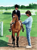 Hunter, Equine Art - Horse Show Mom